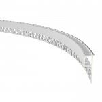 40MM Side Flexible Wall Waistline Light Channels - Recessed-Mount - For Strips Up To 7mm - 1m / 2m