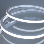 Neon LED Strip Lights - Midi Vertical Bend 13x12mm LED Neon Flex - Cool White5000K - IP67 - 24V - 5m