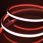 RGB Neon LED Strip Lights - Midi Vertical Bend 13x12mm RGB Color-Changing LED Neon Flex - IP67 - 24V - 5m