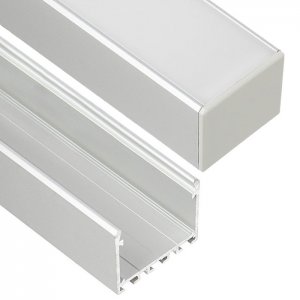 3035-O Aluminum Channel - Surface - For Strips Up To 25mm - 1m / 2m