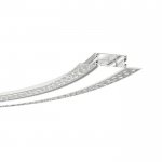 3.2 Inches Plaster In Bendable LED Tape Aluminum Channel - Recessed-Mount - For Strips Up To 32mm - 1m / 2m