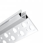 Recessed Drywall LED Light Housing For Outside Corner - Recessed-Mount - For Strips Up To 5mm - 1m / 2m