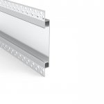 Up Down Lighting Plaster-in LED Diffuser Channels For Accent Lighting - Recessed-Mount - For Strips Up To 10mm - 1m / 2m