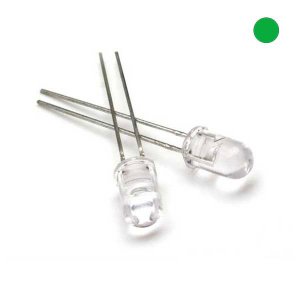 5mm LED - Green 525nm 30 Degree Viewing Angle