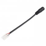 Solderless Clamp-On LED Strip Light to 5.5mm DC Barrel Connector - 8mm Single Color Strips - 22 AWG