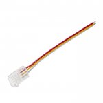 4" Solderless Clamp-On Pigtail Adaptor - 10mm Tunable White LED Strip Lights