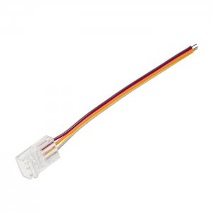 4" Solderless Clamp-On Pigtail Adaptor - 10mm Tunable White LED Strip Lights