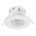 LED Recessed Ceiling DownLight Fixture - Aimable - 60 Watt Equivalent - 4.45" - 680 Lumens