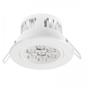 LED Recessed Ceiling DownLight Fixture - Aimable - 60 Watt Equivalent - 4.45" - 680 Lumens