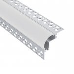 Mud-in Rounded LED Channels For Outside Corner Lighting - Recessed-Mount - For Strips Up To 10mm - 1m / 2m