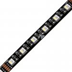 5m Black PCB RGBW LED Strip Light - 5050 Color-Changing LED Tape Light - 24V - IP20