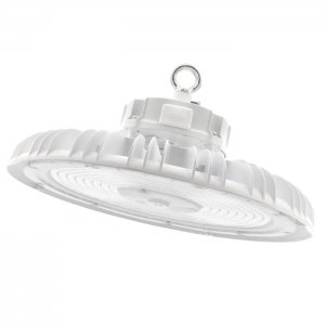 White Sensor Ready UFO LED High Bay - 240W Max - Selectable Wattage and CCT - Up to 38,400 Lumens
