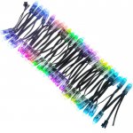 50pcs 12V DC WS2811 LED Pixels - 12mm, Diffused Digital RGB Addressable, IP68 Waterproof