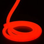 Neon LED Strip Lights - Circular 360° LED Neon Flex - 18mm Wide - Red - 24V - 5m
