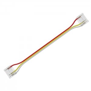 5.5" Solderless Clamp-On LED Jumper Connector - 12mm Tunable White COB Strip Lights