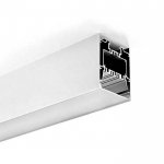 3 Inches Pendant Up And Down Lighting Aluminum Channels - Surface - For Strips Up To 50mm - 1m / 2m