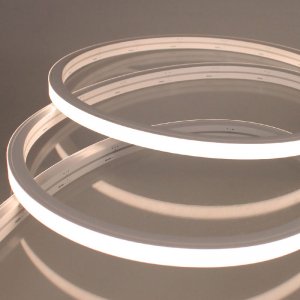Neon LED Strip Lights - Midi Vertical Bend 13x12mm LED Neon Flex - Warm White 3000K - IP67 - 24V - 5m