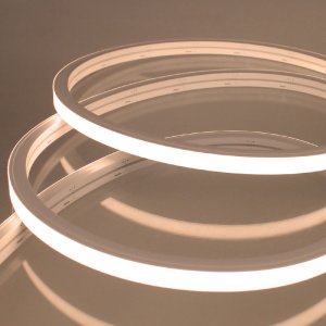 Neon LED Strip Lights - Midi Vertical Bend 13x12mm LED Neon Flex - Very Warm White 2700K - IP67 - 24V - 5m
