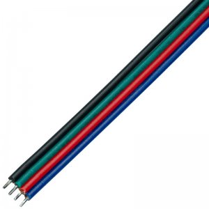 22 Gauge Wire - Four Conductor RGB Power Wire - Per Foot