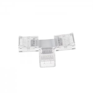 Solderless Clamp-On 'T' Connector - 12mm Single Color LED Strip Lights