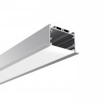 2.56“ Aluminium LED Profile For Ceiling Linear Lighting - Recessed-Mount - For Strips Up To 39mm - 1m / 2m