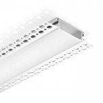 3.86 Inches Trimless Plaster-in Accent Lighting LED Channels - Recessed-Mount - For Strips Up To 45mm - 1m / 2m