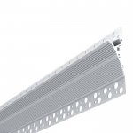 Plaster-In LED Strip Recessed Channel For Ceiling Cove Lighting - Recessed-Mount - For Strips Up To 12mm - 1m / 2m