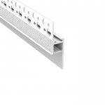Plaster-in LED Channel For Skirting Board Lighting - Recessed-Mount - For Strips Up To 10mm - 1m / 2m