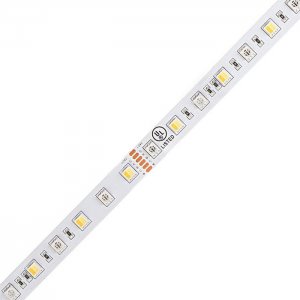 5m RGB+CCT LED Strip Light - Color-Changing LED Tape Light - 12V / 24V - IP20 - RGB+CCT - 196.9in (16.40ft)