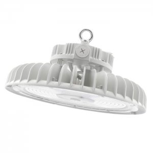White Sensor Ready UFO LED High Bay - Optional Reflector - 300W Max - Field Selectable Wattage and CCT - Up to 48,000 Lumens