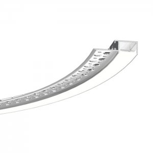 47MM Border Linear Bendable Plaster-In LED Channel - Recessed-Mount - For Strips Up To 20mm - 1m / 2m
