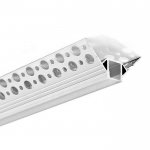External Corner Trimless LED Drywall Profile - Recessed-Mount - For Strips Up To 10mm - 1m / 2m