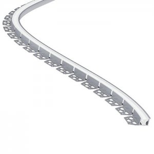 Side Bending Plaster-in LED Strip Channels For Cove Lighting - Recessed-Mount - For Strips Up To 10mm - 1m / 2m