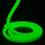 Neon LED Strip Lights - Circular 360° LED Neon Flex - 18mm Wide - Green - 24V - 5m