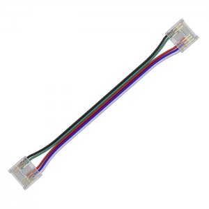 4" Solderless Clamp-On Jumper Connector - 12mm RGBW COB LED Strip Lights