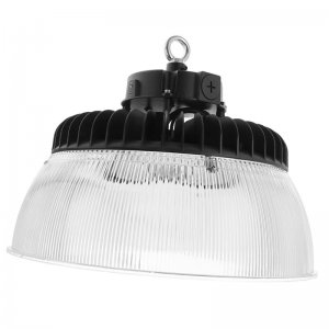 High Voltage Sensor Ready UFO LED High Bay Light with Reflector - 300W Max - Selectable Wattage and CCT - 277-480 VAC - Up to 48,000 Lumens