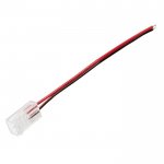 4" Solderless Clamp-On Pigtail Adaptor - 8mm Single Color LED Strip Lights