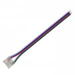 4" Solderless Clamp-On Pigtail Adaptor - 12mm RGBW COB LED Strip Lights
