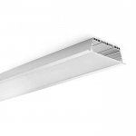 4 Inches Recessed LED Strip Aluminium Casing For Linear Ceiling Lighting - Recessed-Mount - For Strips Up To 40mm - 1m / 2m