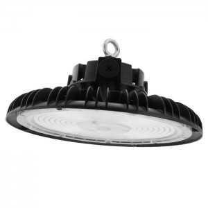 High Voltage Sensor Ready UFO LED High Bay Light - Optional Reflector - 240W Max - Selectable Wattage and CCT - 277-480 VAC - Up to 38,400 Lumens