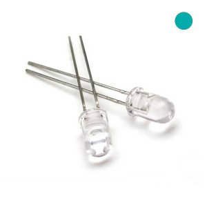 5mm LED - Aqua 505nm 30 Degree Viewing Angle