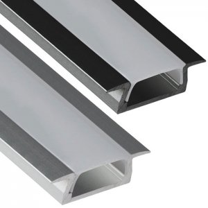 MICRO-NK Aluminum Channel - Recessed - For Strips Up To 11mm - 1m / 2m