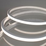 Neon LED Strip Lights - Midi Vertical Bend 13x12mm LED Neon Flex - Neutral White 4000K - IP67 - 24V - 5m