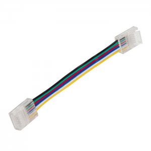 4" Solderless Clamp-On Jumper Connector - 12mm RGB + CCT LED Strip Lights