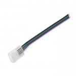 4" Solderless Clamp-On Pigtail Adaptor - 12mm RGBW LED Strip Lights