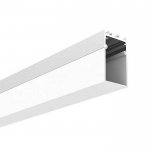 LED Tape Extrusion With Dropped Diffuser For Pendant Light - Surface - For Strips Up To 25mm - 1m / 2m