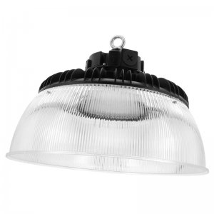 High Voltage Sensor Ready UFO LED High Bay Light with Reflector - 240W Max - Selectable Wattage and CCT - 277-480 VAC - Up to 38,400 Lumens