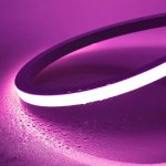 RGB Neon LED Strip Light - Architectural Color-Changing LED Neon Flex - Vertical Bend 16mm Wide - 16x17mm - 24V - IP68 - 5m