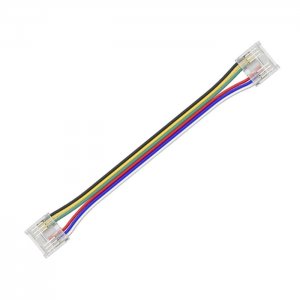 4" Solderless Clamp-On Jumper Connector - 12mm RGB + CCT COB LED Strip Lights