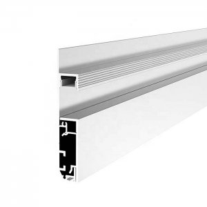 Plaster-in Baseboard LED Lighting Channel With Diffuser - Recessed-Mount - For Strips Up To 10mm - 1m / 2m